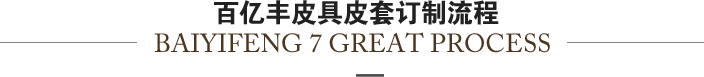 百億豐皮具皮套訂制流程